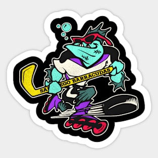 San Diego Barracudas Roller Hockey Sticker